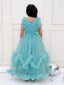 KID1 Glam Party Wear Gown Green