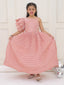 KID1 Glam Party Wear Gown Peach