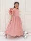 KID1 Glam Party Wear Gown Peach