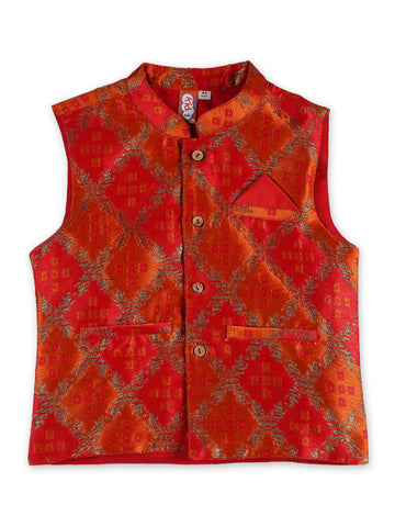 KID1 Digital Print Jacket Only Orange