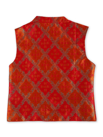 KID1 Digital Print Jacket Only Orange