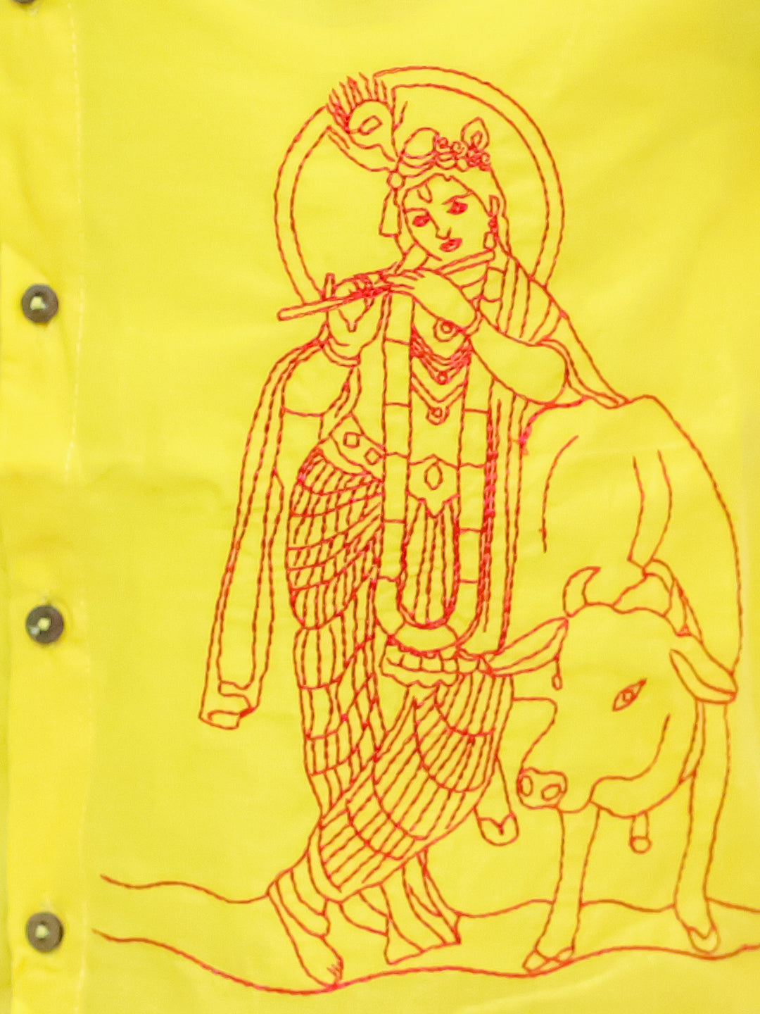KID1 Nandlala Krishna Kanhaiya Dhoti Set Yellow