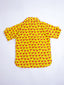 KID1 Chirpy Bird Shirt Kurta with Lungi Yellow