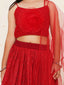 KID1 Anya Lehenga Choli Set Red
