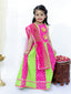 KID1 Chanda Bandhani Lehenga Choli Green