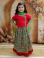 KID1 Pari Patola Lehenga Choli  Red