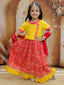 KID1 Pari Patola Lehenga Choli  Yellow