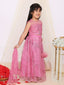 Starlet Choli With Sequins Net Lehenga And Dupatta Pink