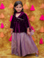 KID1 Alina Velvet Lehenga Purple