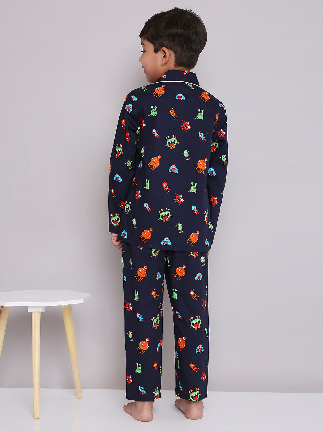 KID1 Quirky Print Night Suit Set Multi