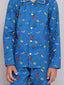 KID1 Quirky Print Night Suit Set Skyblue