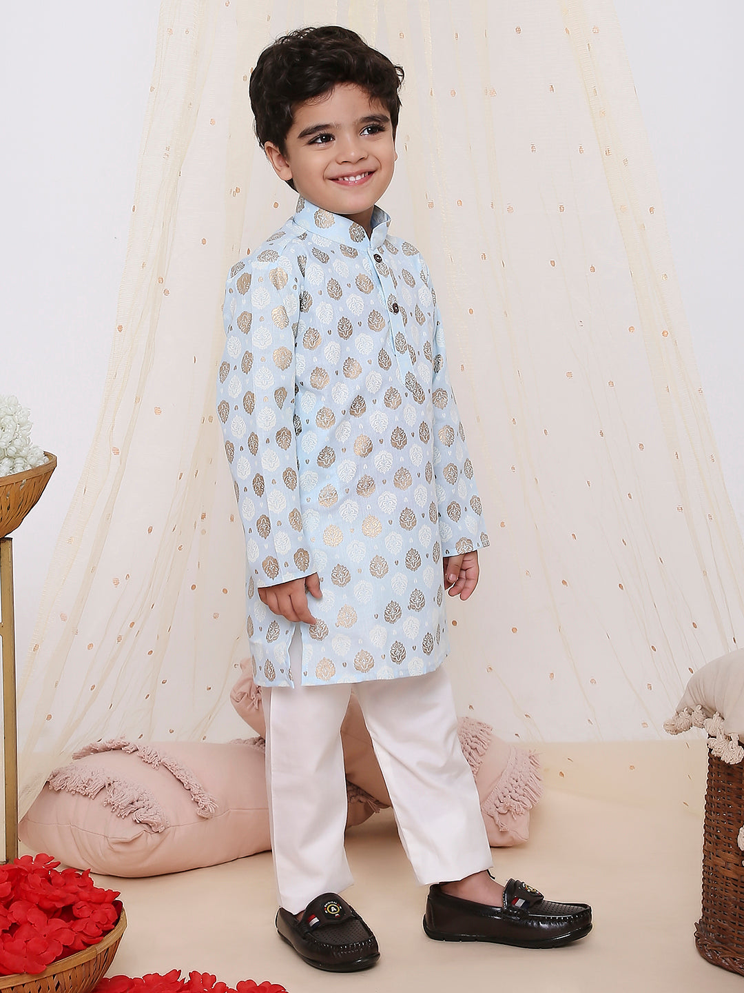 KID1 In-Vouge Kurta Pyjama Blue