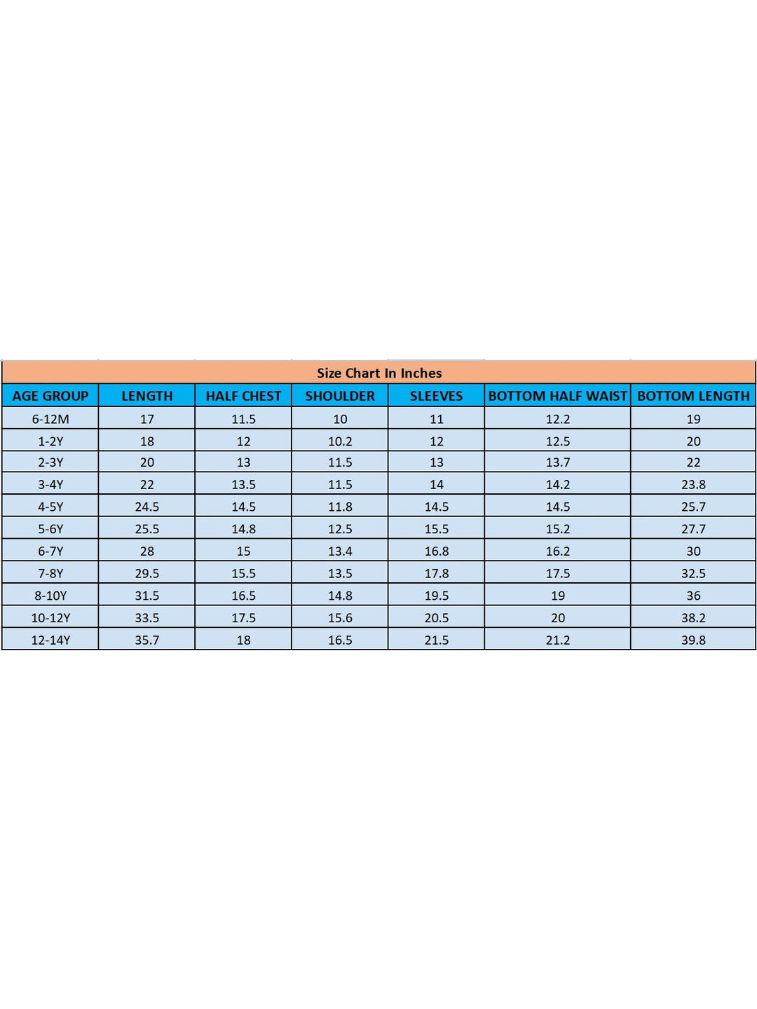 KID1 In-Vouge Kurta Pyjama Blue