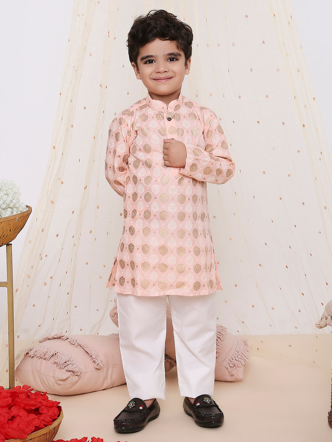 KID1 In-Vouge Kurta Pyjama Peach