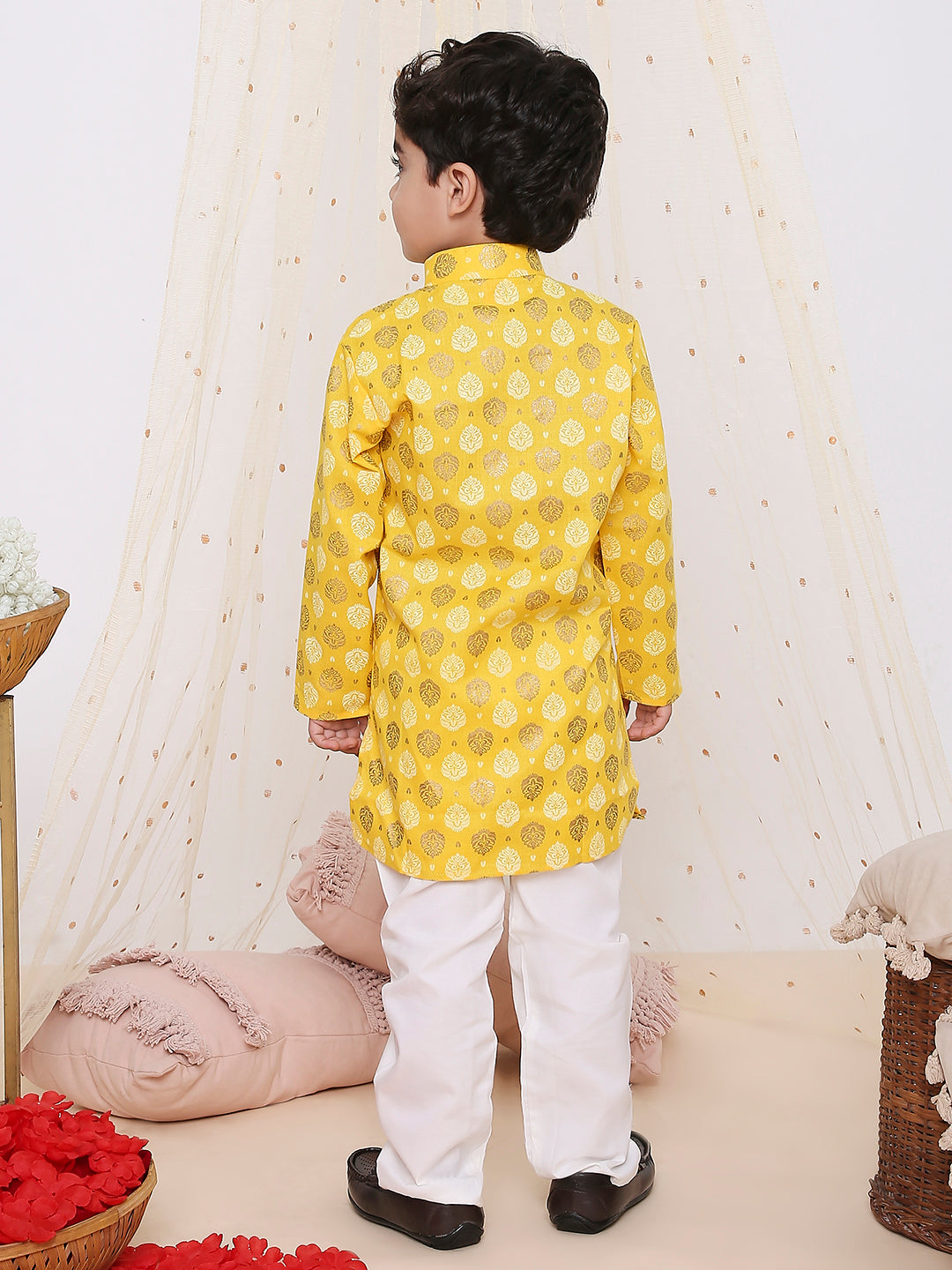 KID1 In-Vouge Kurta Pyjama Yellow