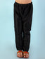 Boys Silk Blend Pyjama Black
