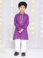 KID1 Chanda Bandhani Kurta Pyjama Purple