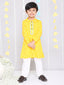 KID1 Chanda Bandhani Kurta Pyjama Yellow