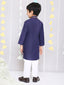 KID1 Embroidered Kurta and Pyjama Set Navy Blue