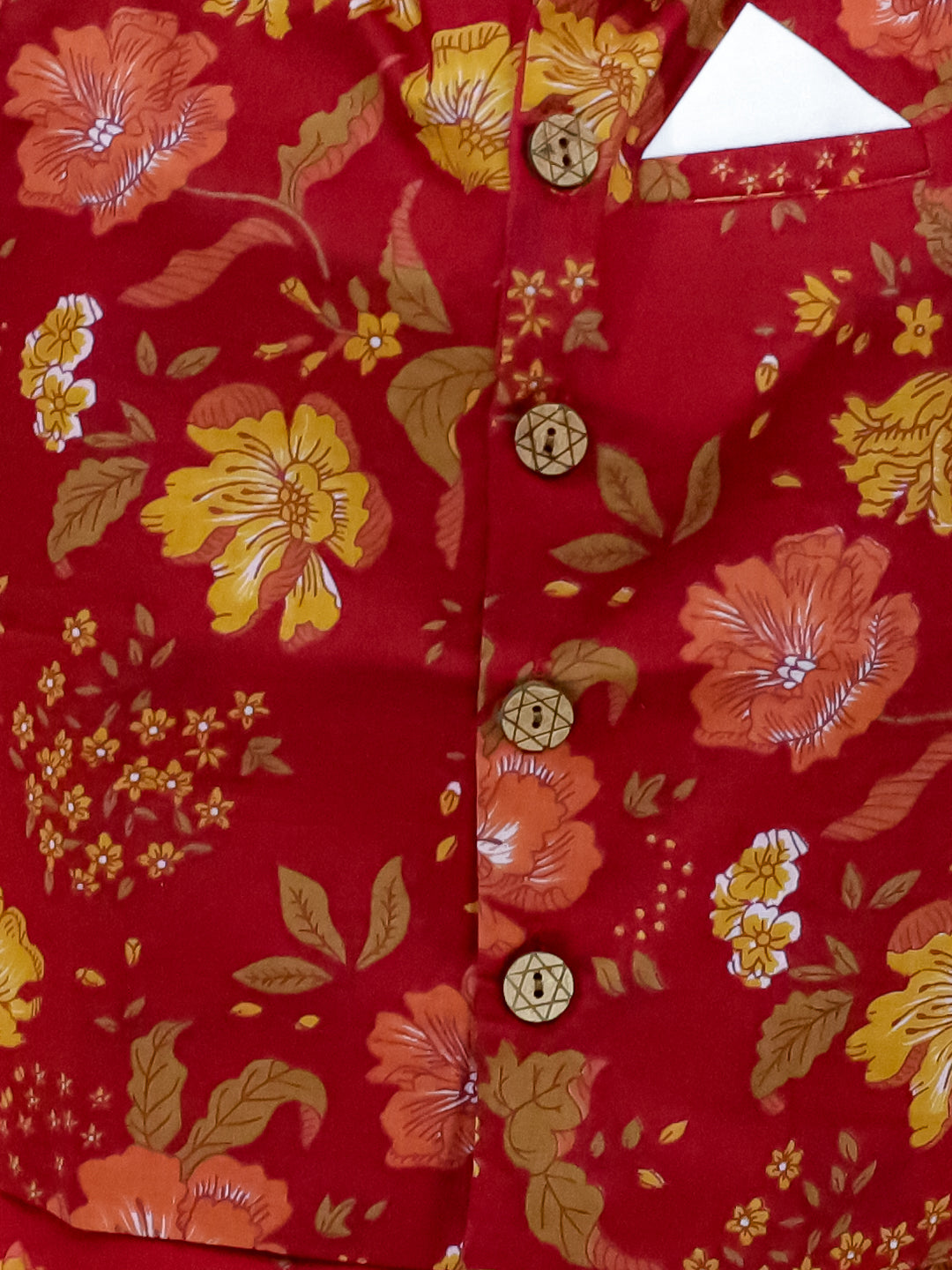 KID1 Asmi Jacket Kurta Pyjama Set Maroon