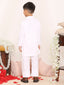 KID1 Self Design Kurta Pyjama  Set White