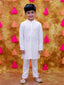 KID1 Mirror Shimmer Kurta Pyjama White