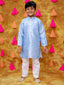 KID1 Mirror work Jacket Kurta Set Blue