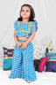 KID1 Elephant Print Palazzo Set Skyblue
