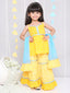KID1 Chanda Bandhani Top Sharara Set Yellow