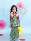 KID1 Buti-Jaal Kurti Sharara Set Green