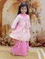 KID1 Anmol Kurti Sharara Set Pink
