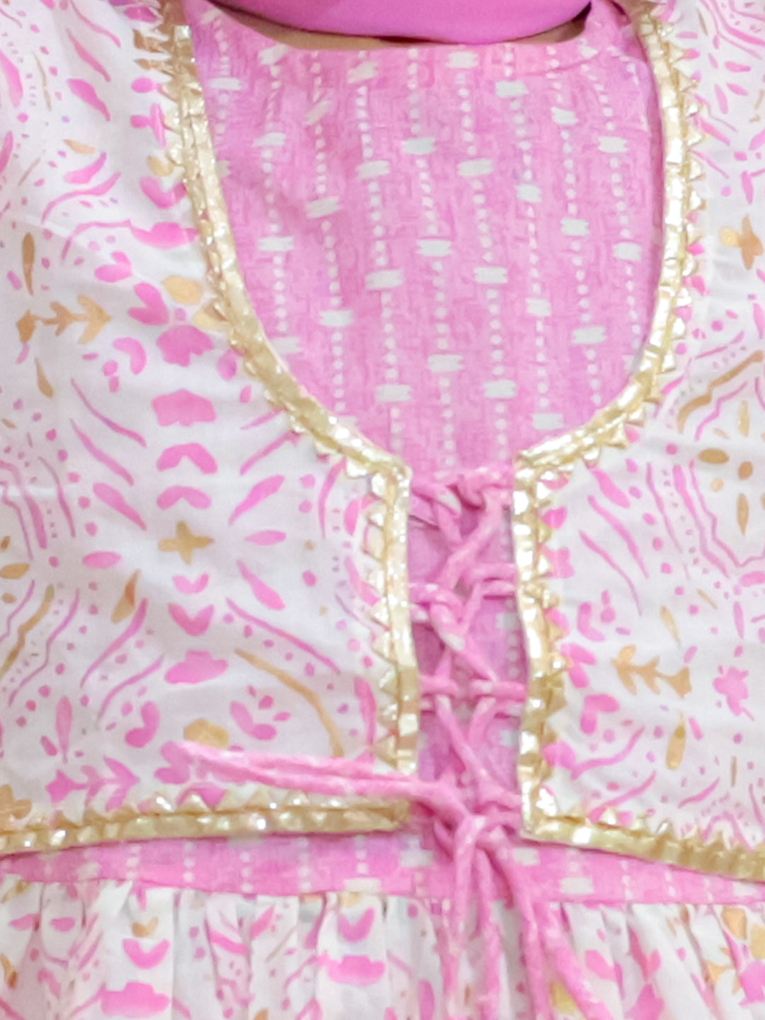 KID1 Anmol Kurti Sharara Set Pink