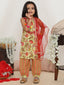 KID1 Gulabo Kurti with Afghani Pants Green