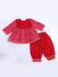 KID1 Bela Peplum Top With Pant Red