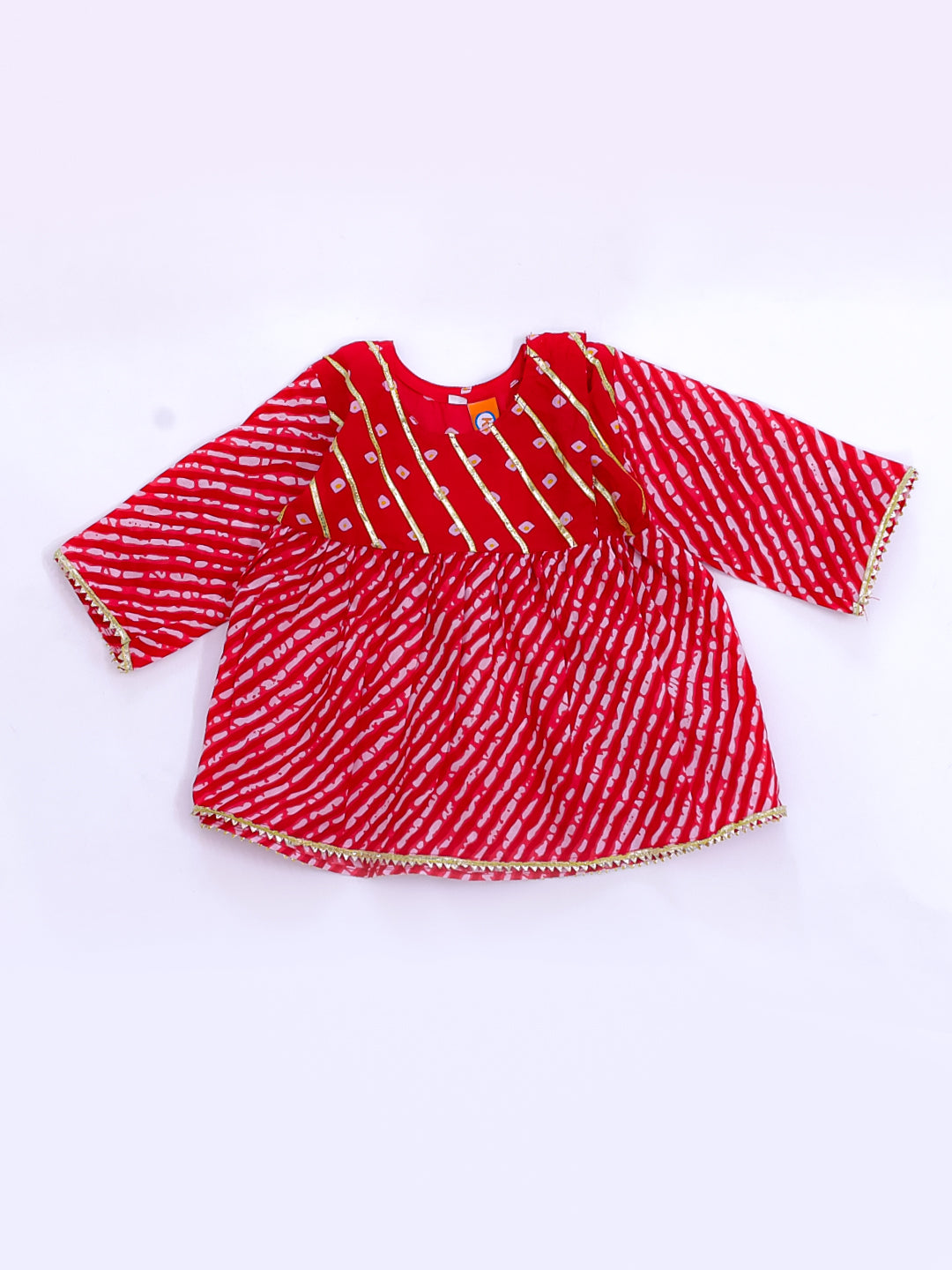 KID1 Bela Peplum Top With Pant Red