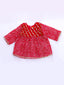 KID1 Bela Peplum Top With Pant Red