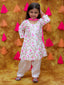 KID1 Chandini Punjabi Suit White