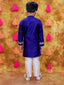 KID1 Rose Bliss Sherwani Set Navy Blue