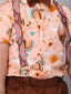 KID1 Summer Shirt and Shorts Set With Bow Tie and Suspenders Peach