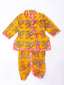 KID1 Printed Angharakha Kurta Dhoti Yellow