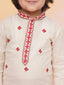 KID1 Aari Embroidered Handloom Kurta With Dhoti Offwhite