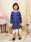 KID1 Jaltarang Kurta Dhoti Set Navy Blue