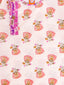 Kid One Pure Cotton Blossom Kurta Pyjama Set For Boys Pink