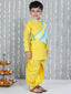 KID1 Attached Jacket Kurta Dhoti Yellow