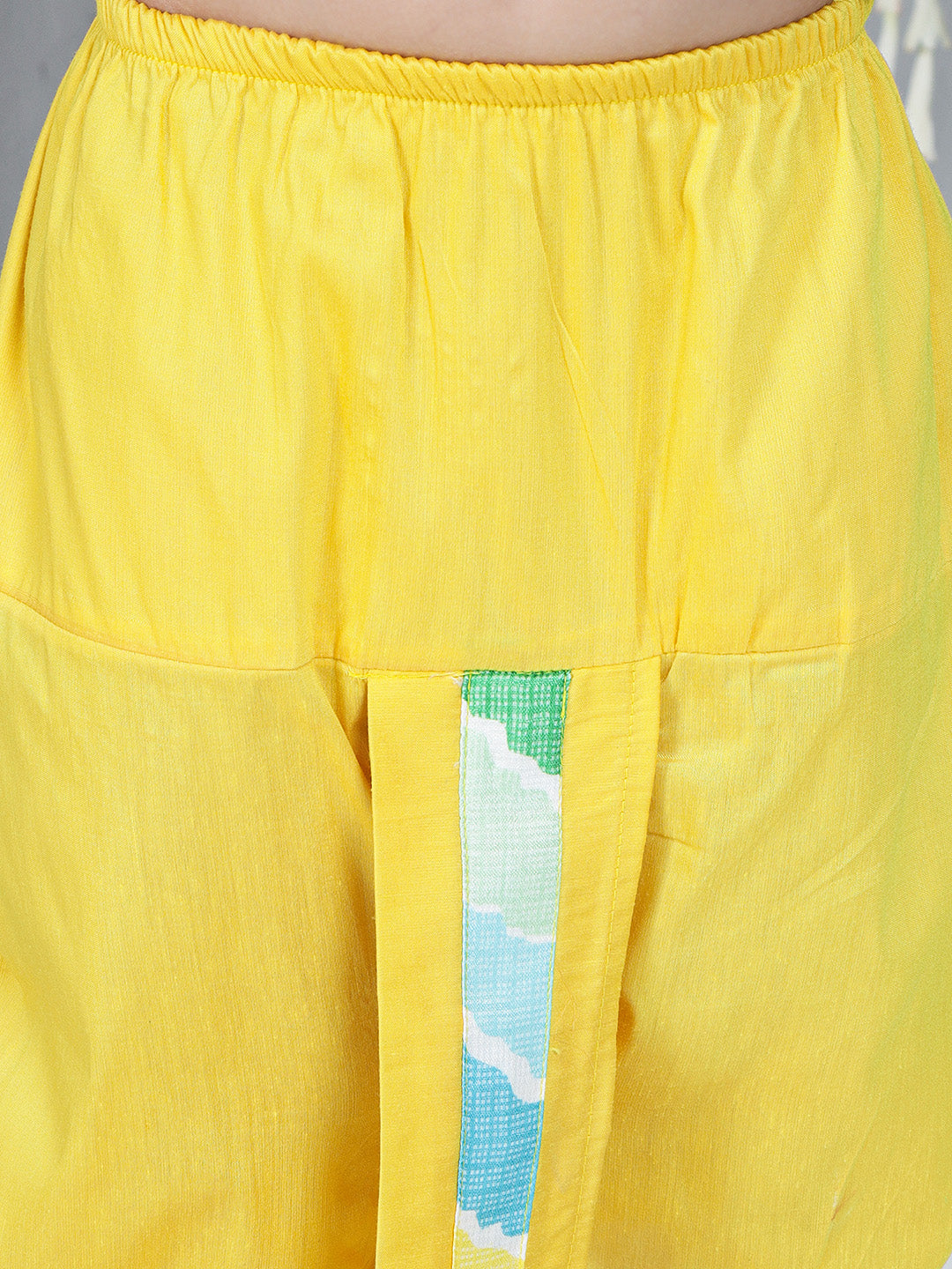 KID1 Attached Jacket Kurta Dhoti Yellow
