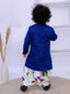 Kid One Kite Embroidered Kurta with Printed Dhoti Set Blue