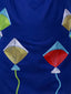 Kid One Kite Embroidered Kurta with Printed Dhoti Set Blue