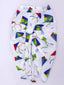 Kid One Kite Embroidered Kurta with Printed Dhoti Set Blue