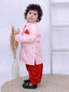 Kid One Printed Kurta with Dhoti Set Pink