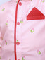 Kid One Printed Kurta with Dhoti Set Pink